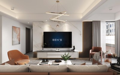 现代客餐厅3D模型下载